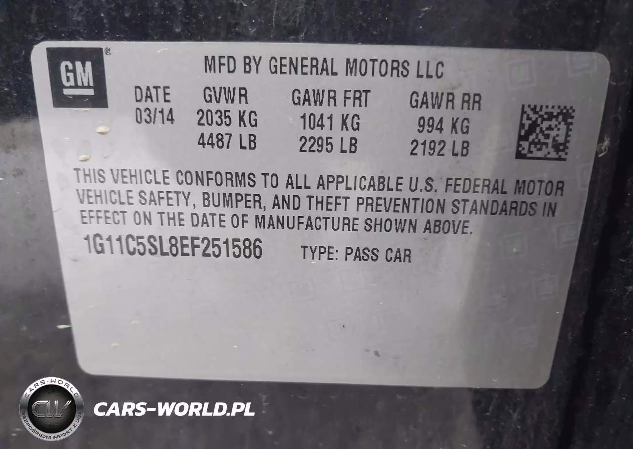 2014 Chevrolet Malibu 1Lt VIN:1G11C5SL8EF251586 - 9