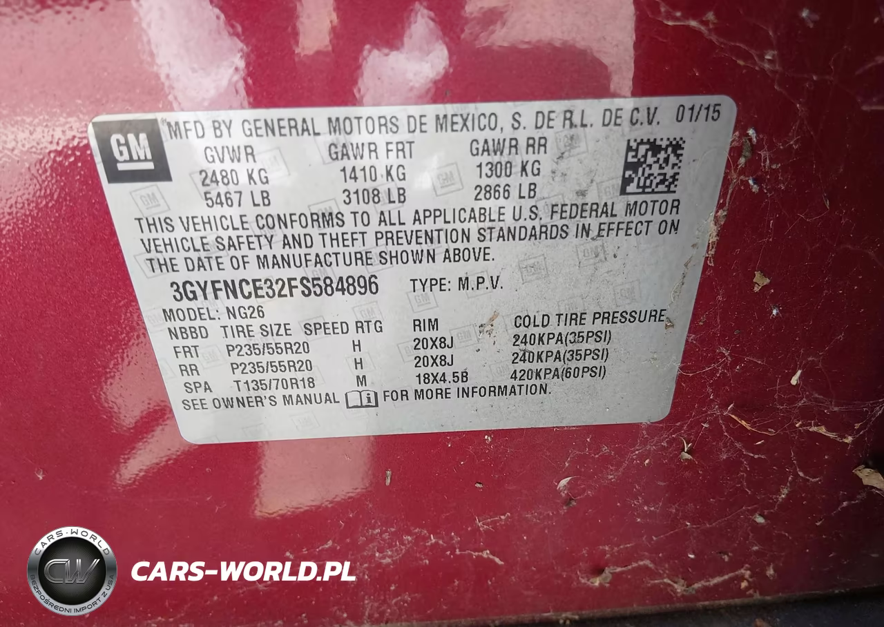 2015 Cadillac Srx Performance Collection VIN:3GYFNCE32FS584896 - 9