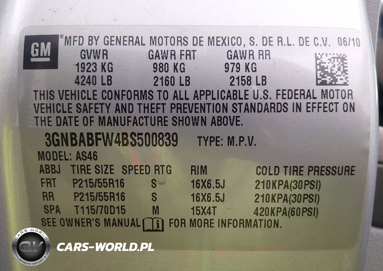 2011 Chevrolet Hhr Lt VIN:3GNBABFW4BS500839 - 9