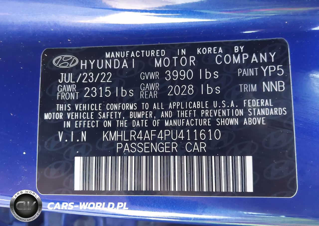 2023 Hyundai Elantra N Line VIN:KMHLR4AF4PU411610 - 9