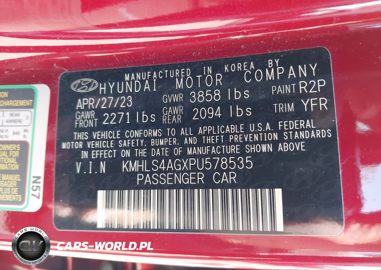 2023 Hyundai Elantra Sel VIN:KMHLS4AGXPU578535 - 9