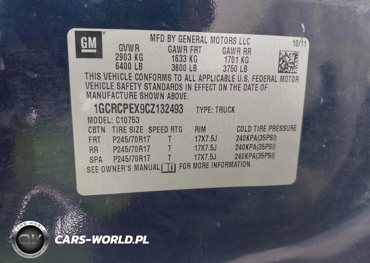 2012 Chevrolet Silverado 1500 Work Truck VIN:1GCRCPEX9CZ132493 - 9