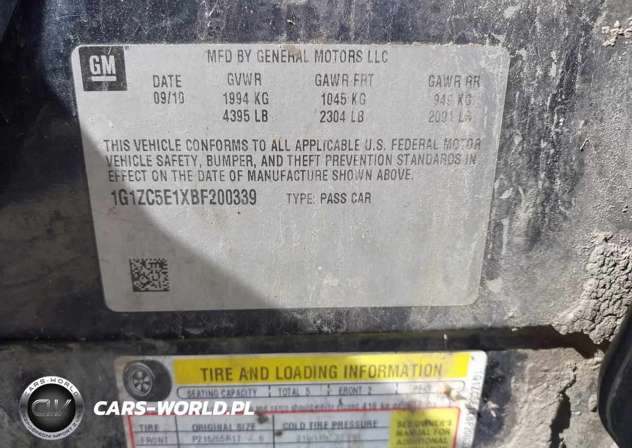 2011 Chevrolet Malibu 1Lt VIN:1G1ZC5E1XBF200339 - 9