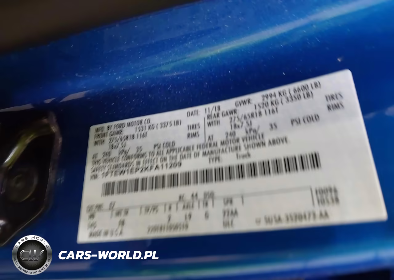 2019 Ford F-150 Xlt VIN:1FTEW1EP2KFA11209 - 9