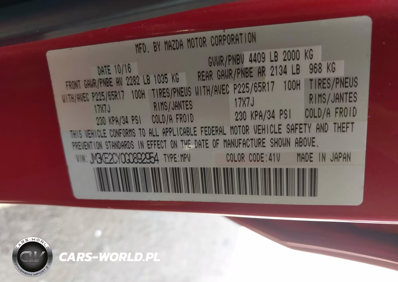 2016 Mazda Cx-5 Touring VIN:JM3KE2CY0G0892954 - 9