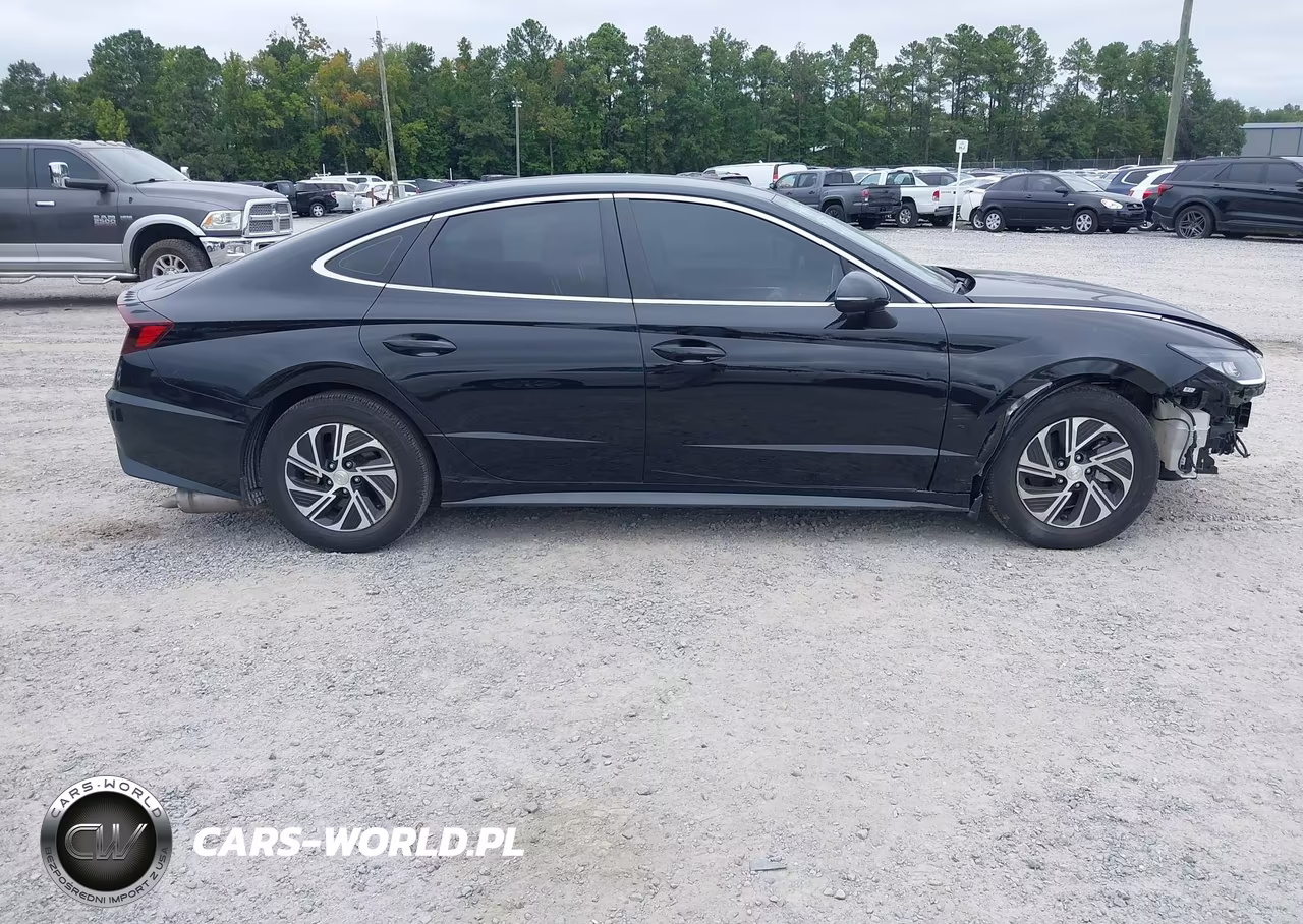 2021 Hyundai Sonata Hybrid Blue VIN:KMHL24JJXMA029524 - 14