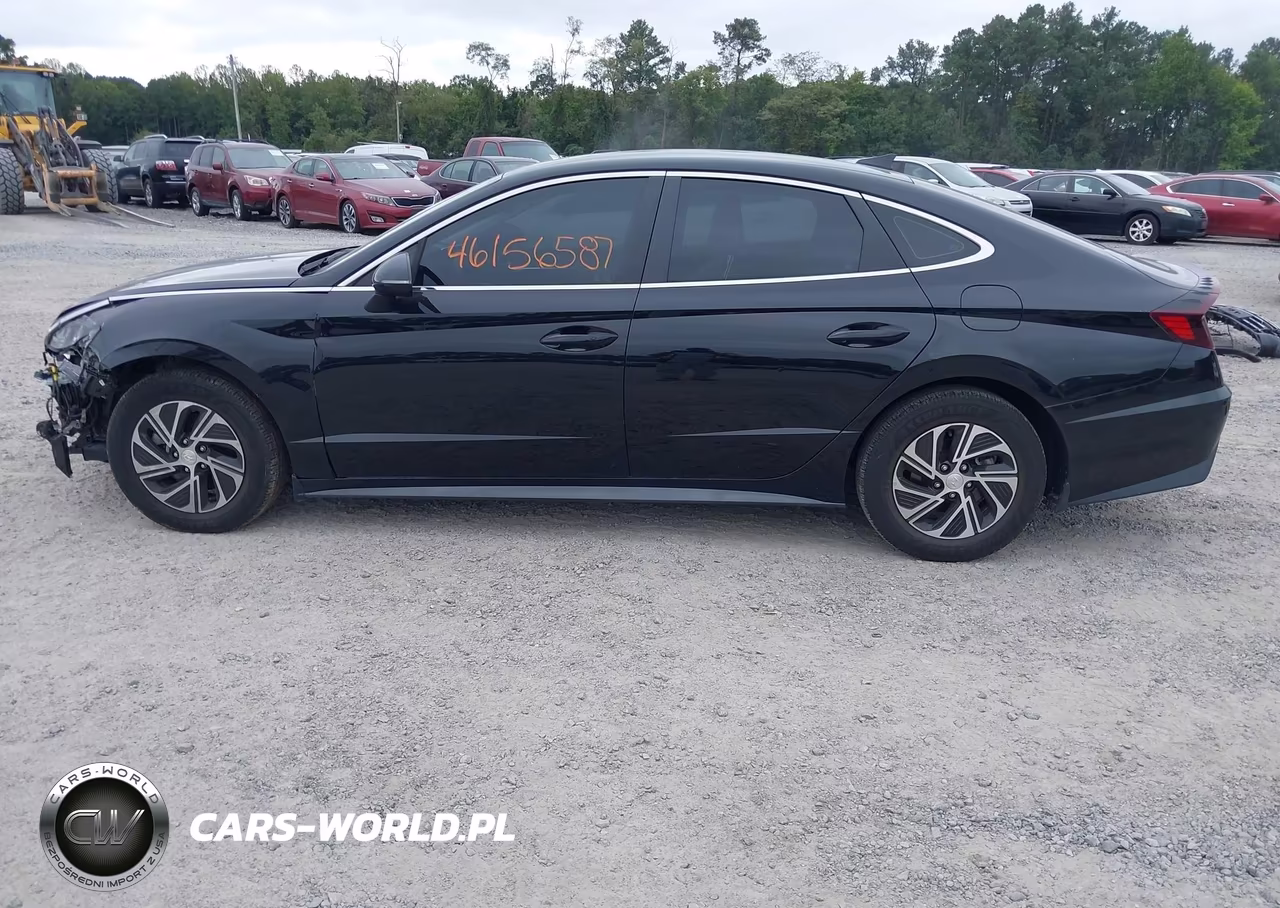 2021 Hyundai Sonata Hybrid Blue VIN:KMHL24JJXMA029524 - 15