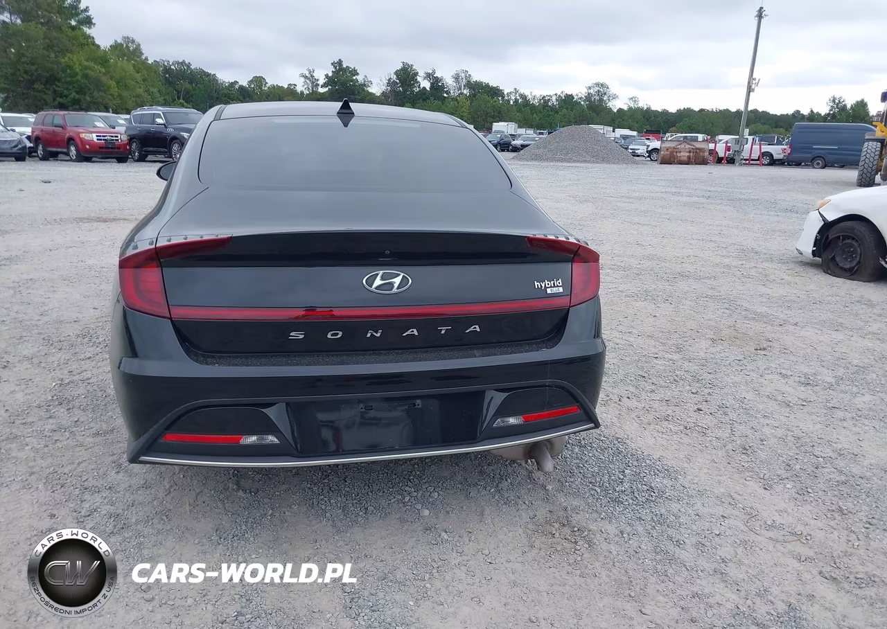 2021 Hyundai Sonata Hybrid Blue VIN:KMHL24JJXMA029524 - 17