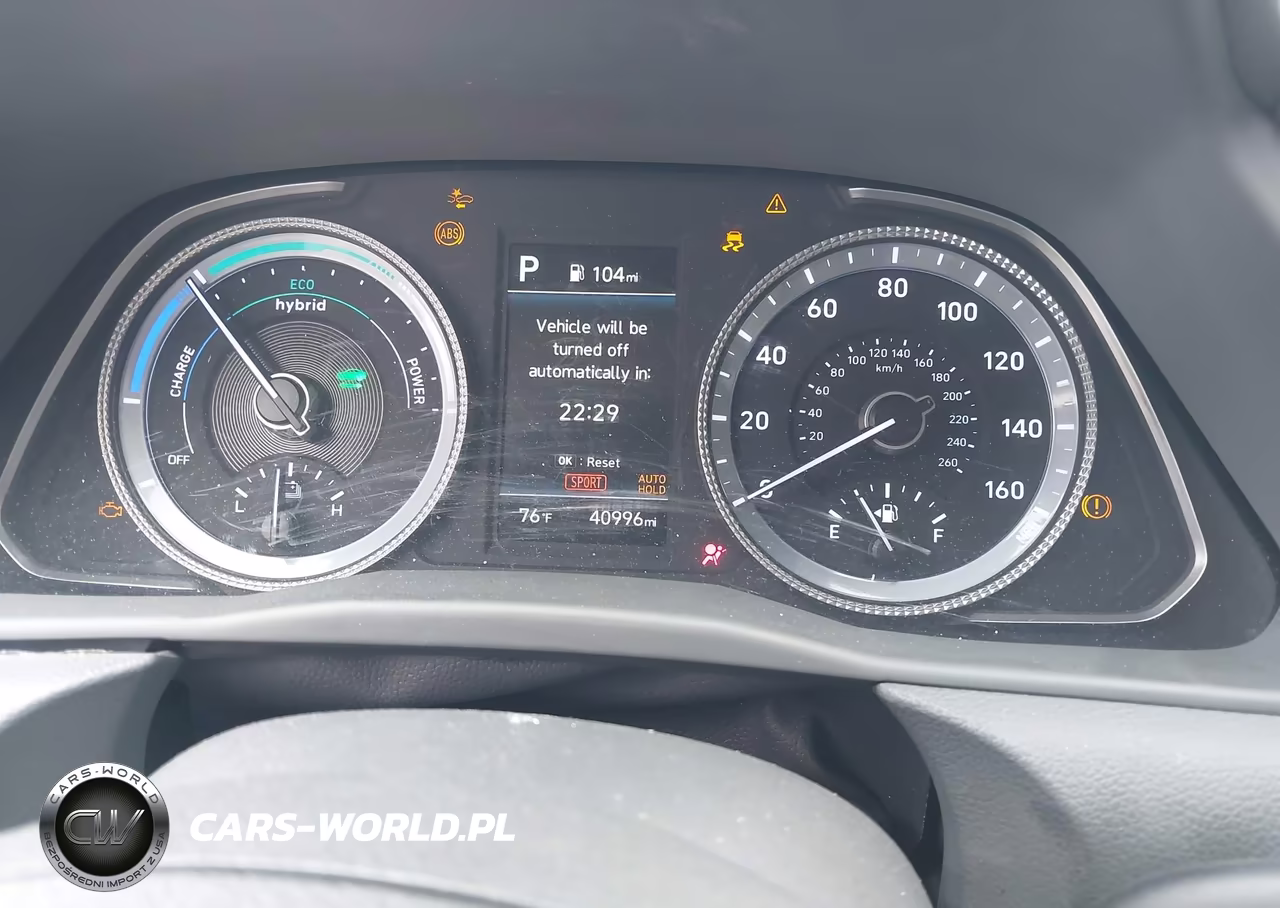 2021 Hyundai Sonata Hybrid Blue VIN:KMHL24JJXMA029524 - 7