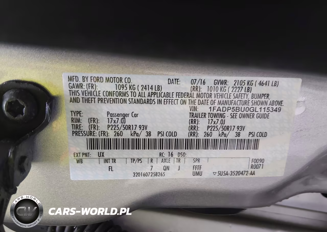 2016 Ford C-Max Hybrid Sel VIN:1FADP5BU0GL115349 - 9