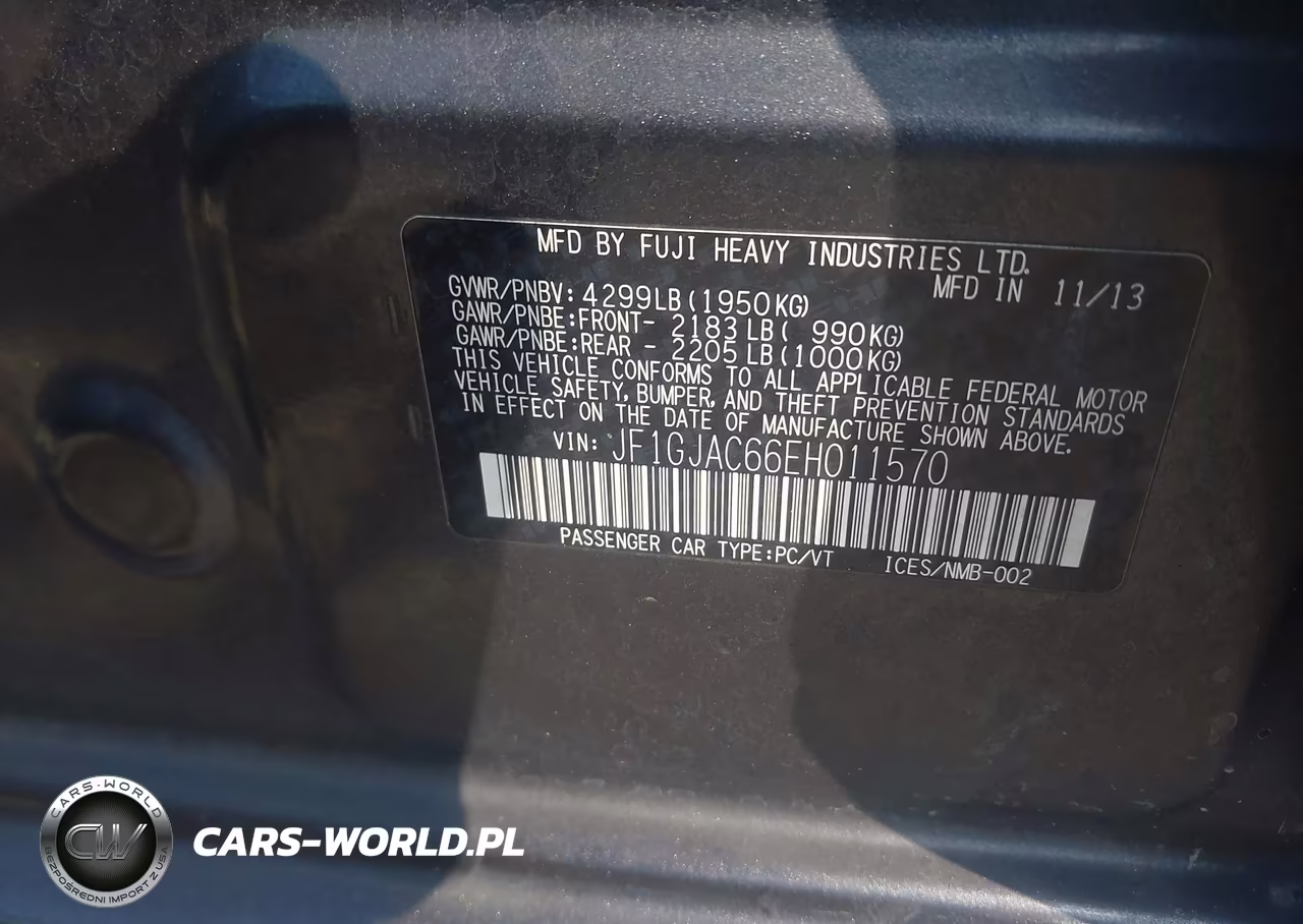 2014 Subaru Impreza 2.0I Premium VIN:JF1GJAC66EH011570 - 9