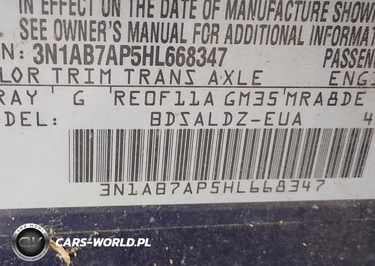 2017 Nissan Sentra Sv VIN:3N1AB7AP5HL668347 - 9
