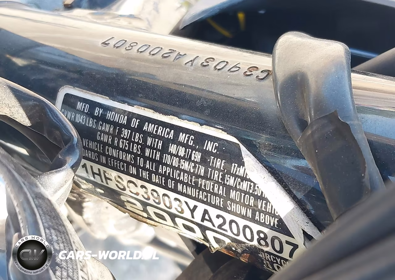 2000 Honda Vt1100 C3 VIN:1HFSC3903YA200807 - 10