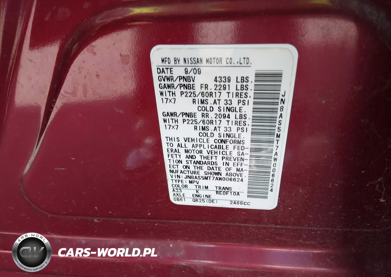 2010 Nissan Rogue Sl VIN:JN8AS5MT7AW006624 - 9