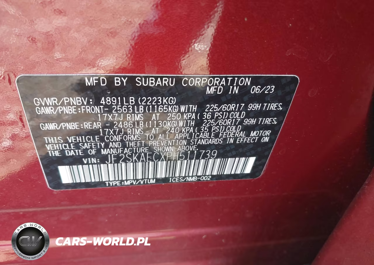 2023 Subaru Forester Premium VIN:JF2SKAECXPH511739 - 9