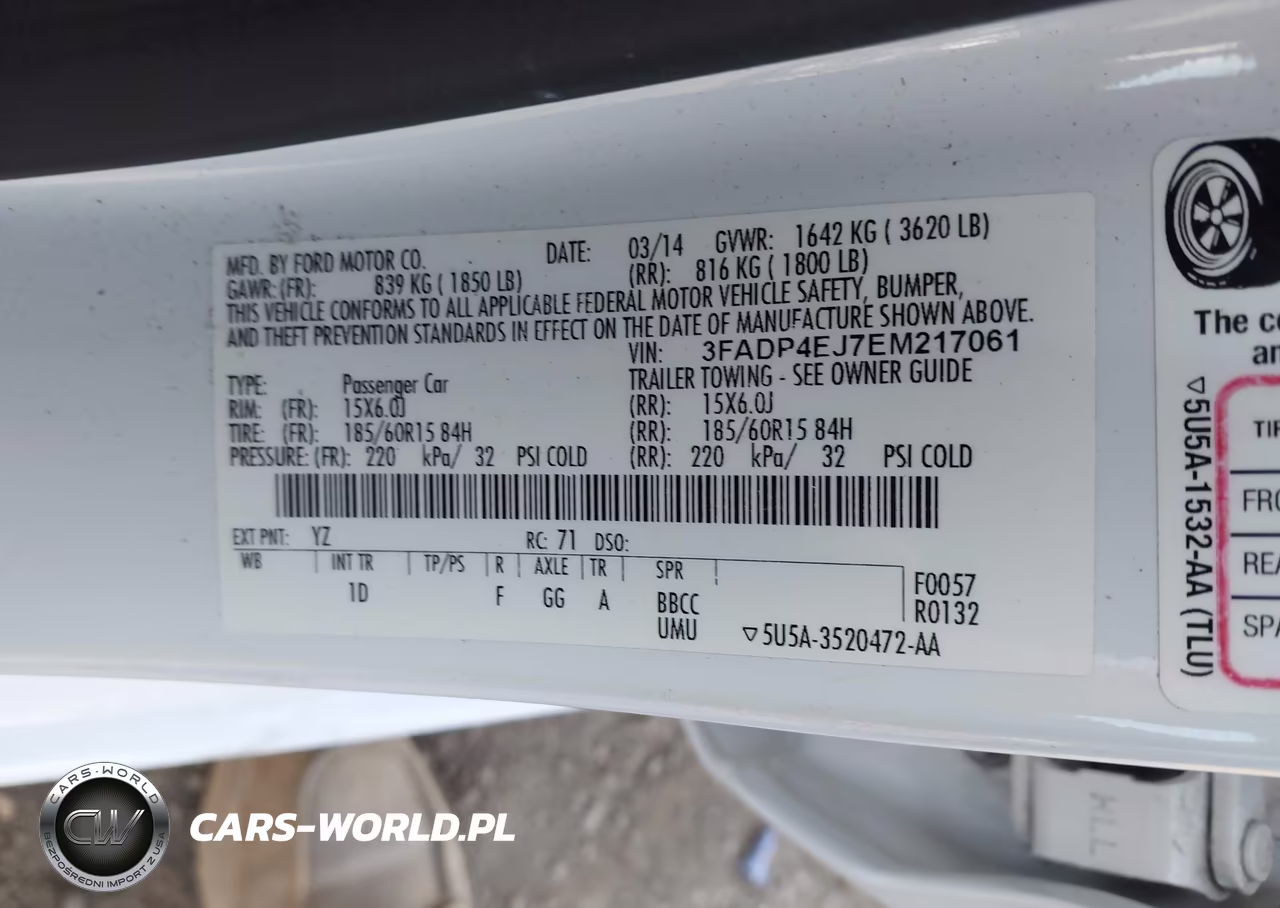 2014 Ford Fiesta Se VIN:3FADP4EJ7EM217061 - 9