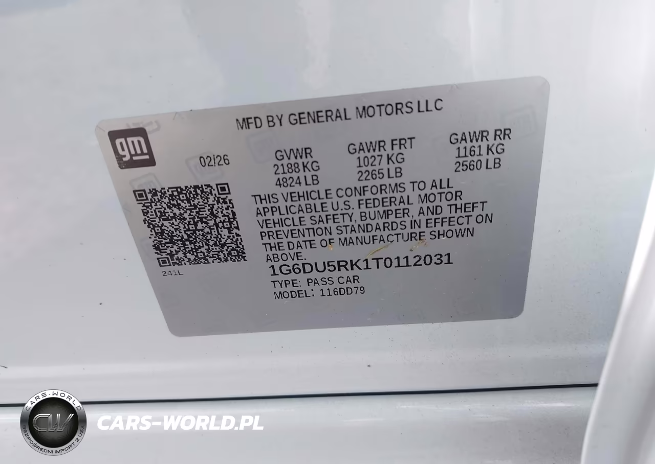 2026 Cadillac Ct5 Sport Rwd VIN:1G6DU5RK1T0112031 - 9