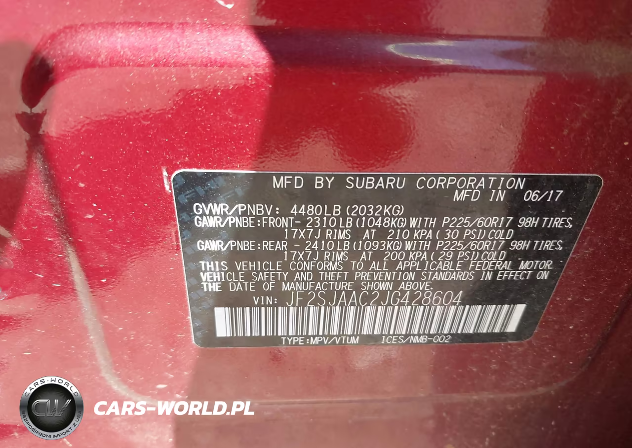 2018 Subaru Forester 2.5I VIN:JF2SJAAC2JG428604 - 9