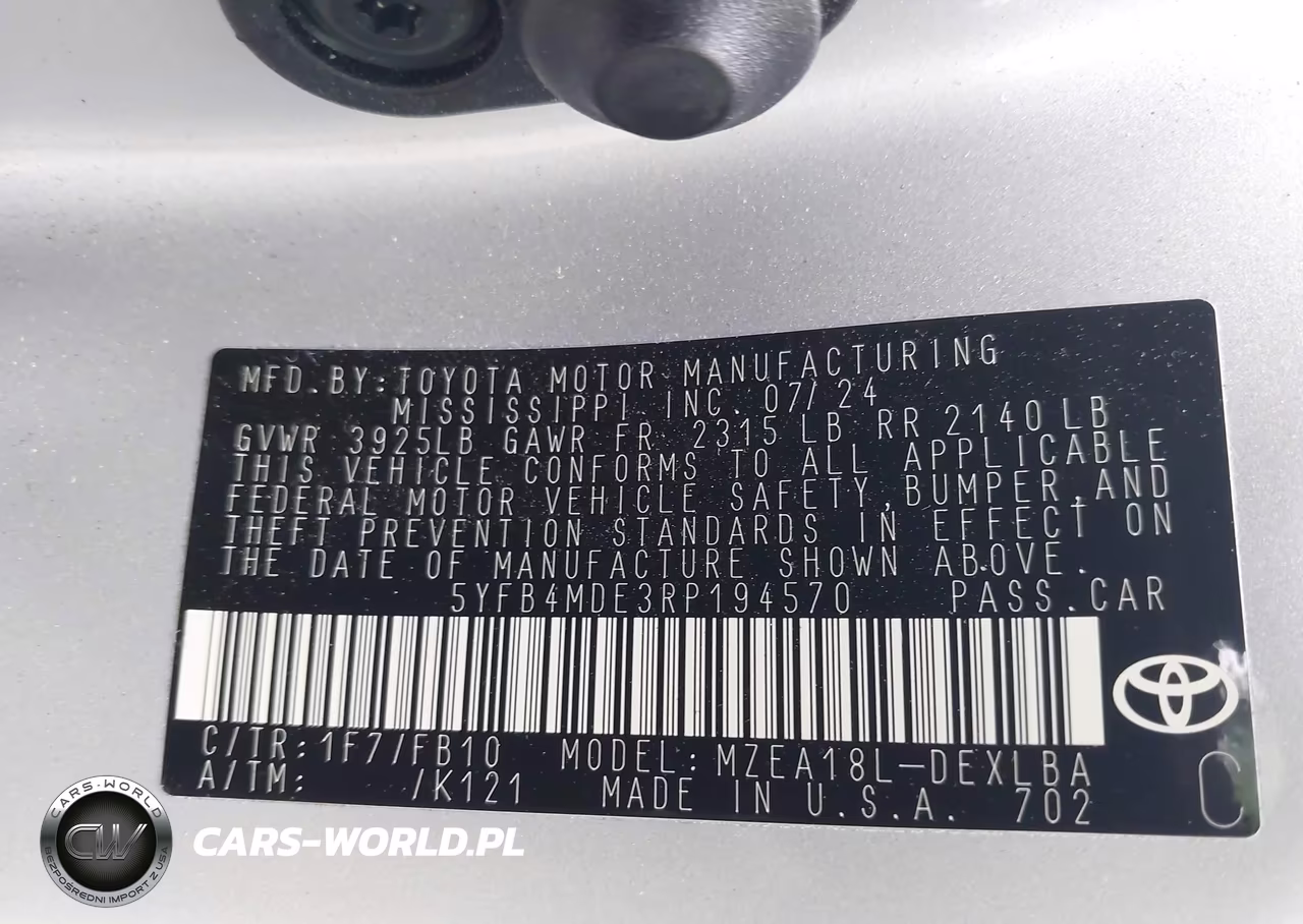 2024 Toyota Corolla Le VIN:5YFB4MDE3RP194570 - 9