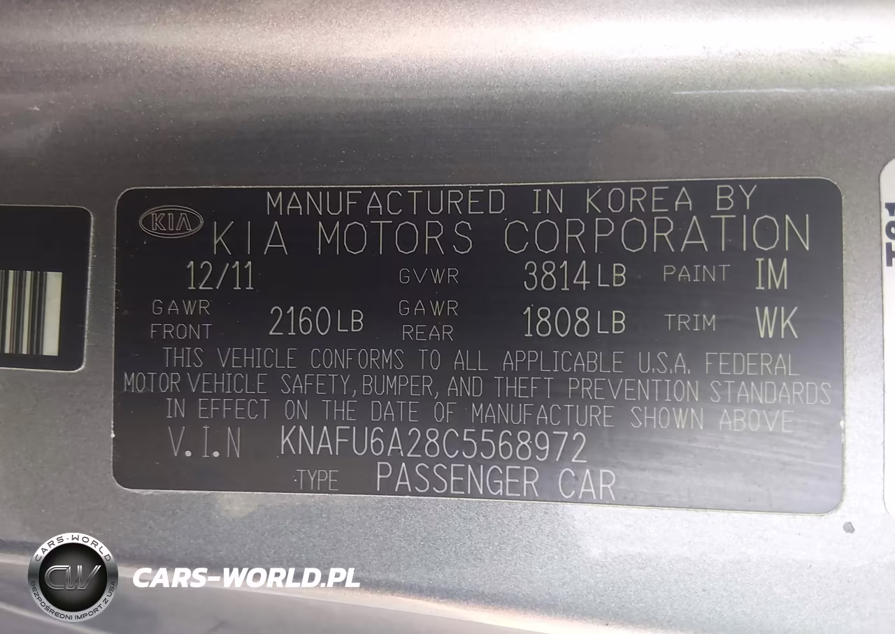 2012 Kia Forte Koup Ex VIN:KNAFU6A28C5568972 - 9
