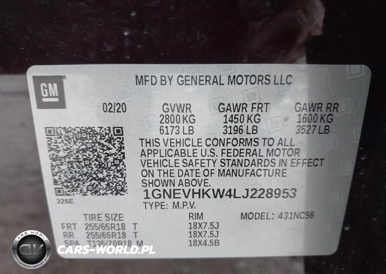 2020 Chevrolet Traverse Awd Lt Leather VIN:1GNEVHKW4LJ228953 - 9