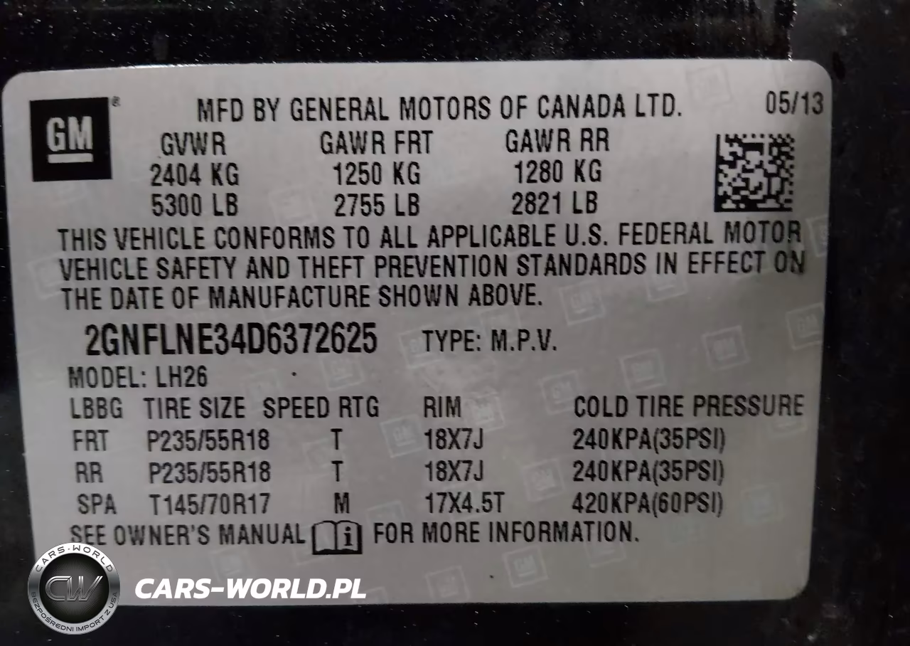 2013 Chevrolet Equinox 2Lt VIN:2GNFLNE34D6372625 - 9