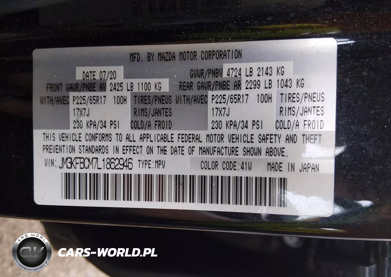 2020 Mazda Cx-5 Touring VIN:JM3KFBCM7L1862946 - 9