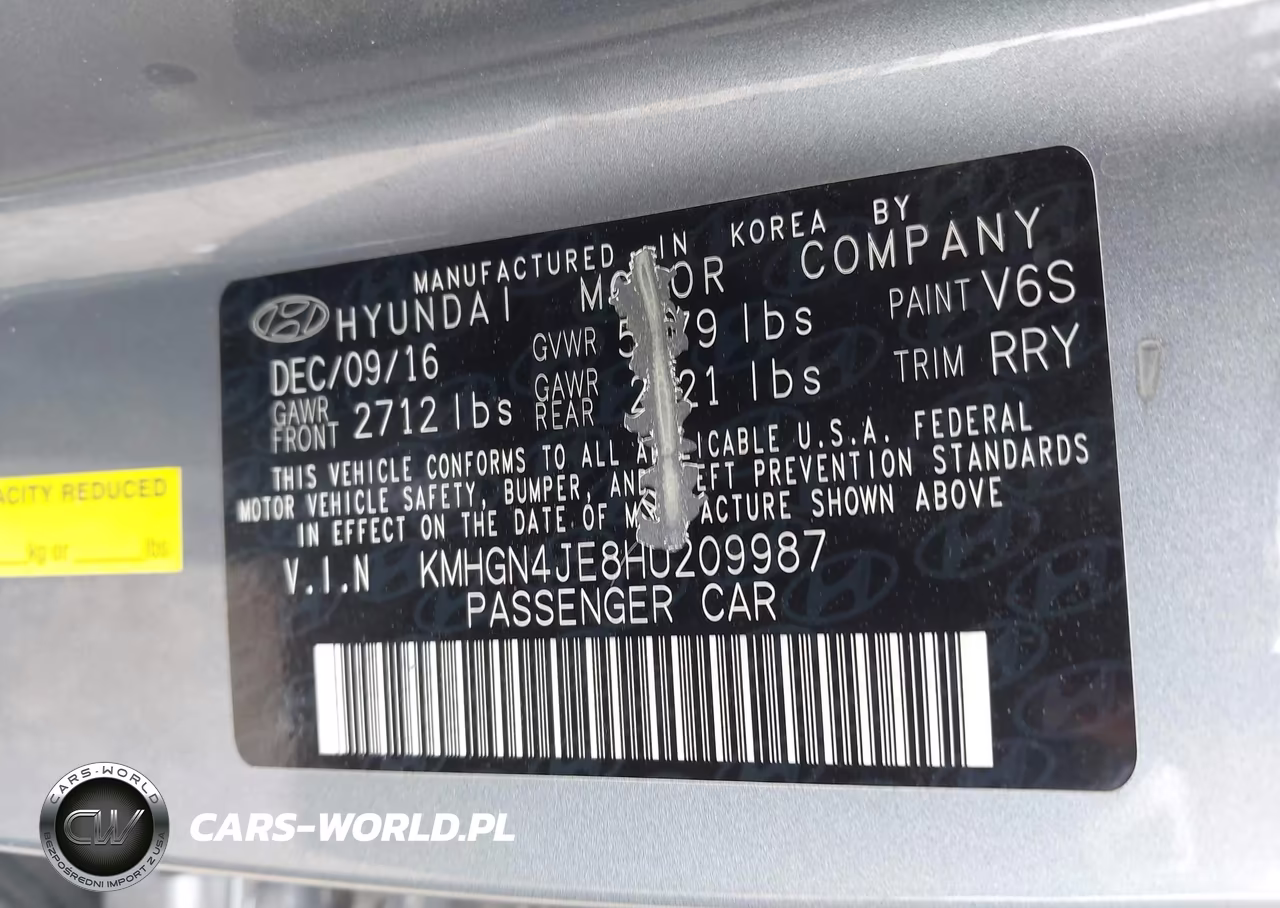2017 Genesis G80 3.8 VIN:KMHGN4JE8HU209987 - 9
