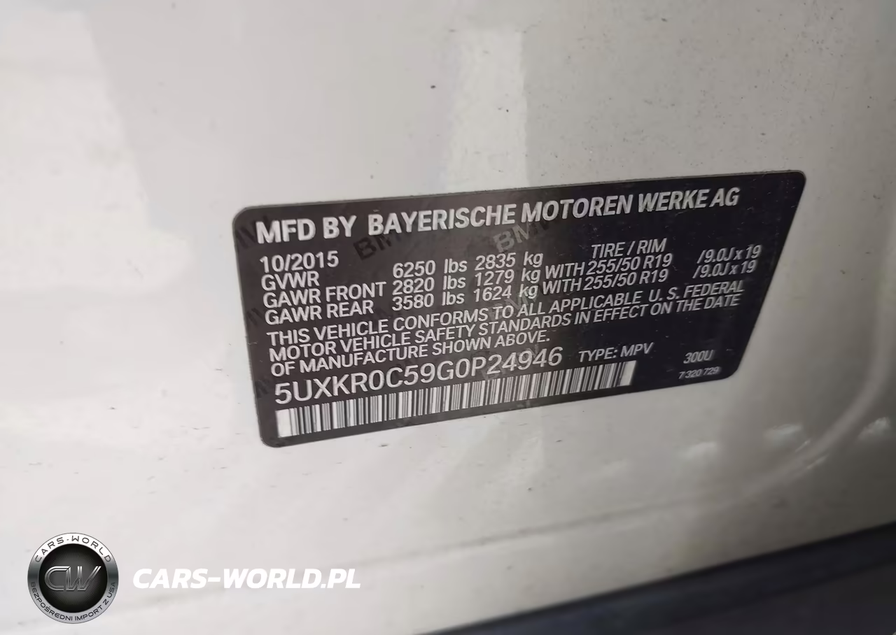 2016 BMW X5 xDrive35I VIN:5UXKR0C59G0P24946 - 9