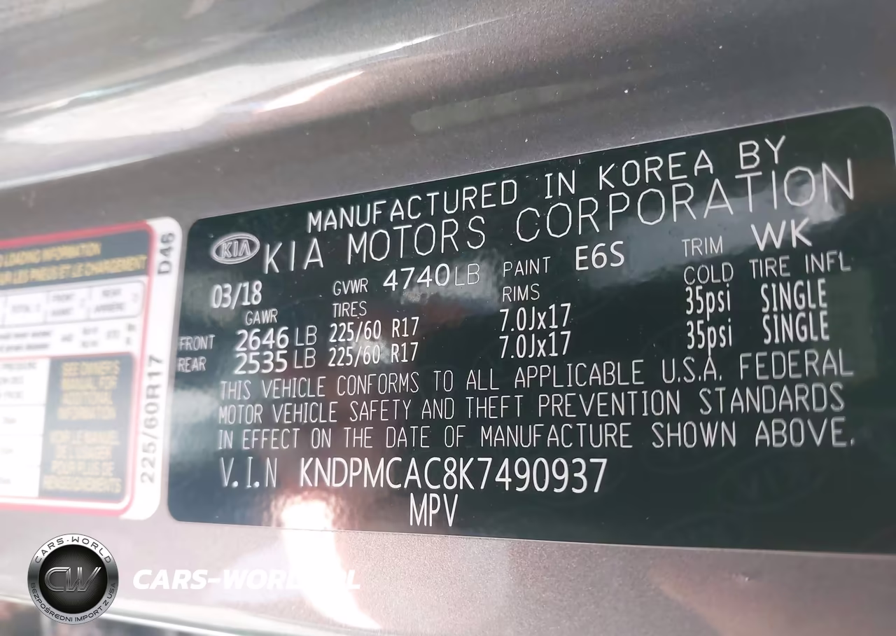 2019 Kia Sportage Lx VIN:KNDPMCAC8K7490937 - 9