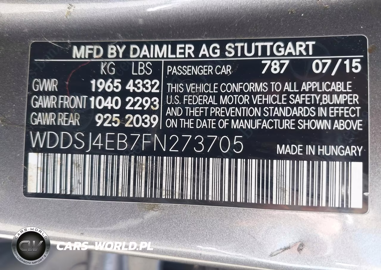 2015 Mercedes-Benz Cla 250 VIN:WDDSJ4EB7FN273705 - 9