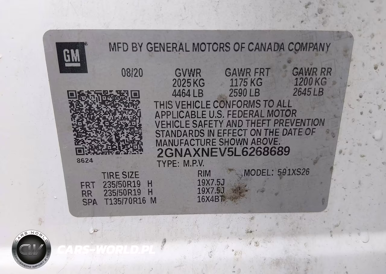 2020 Chevrolet Equinox Fwd Premier 1.5L Turbo VIN:2GNAXNEV5L6268689 - 9