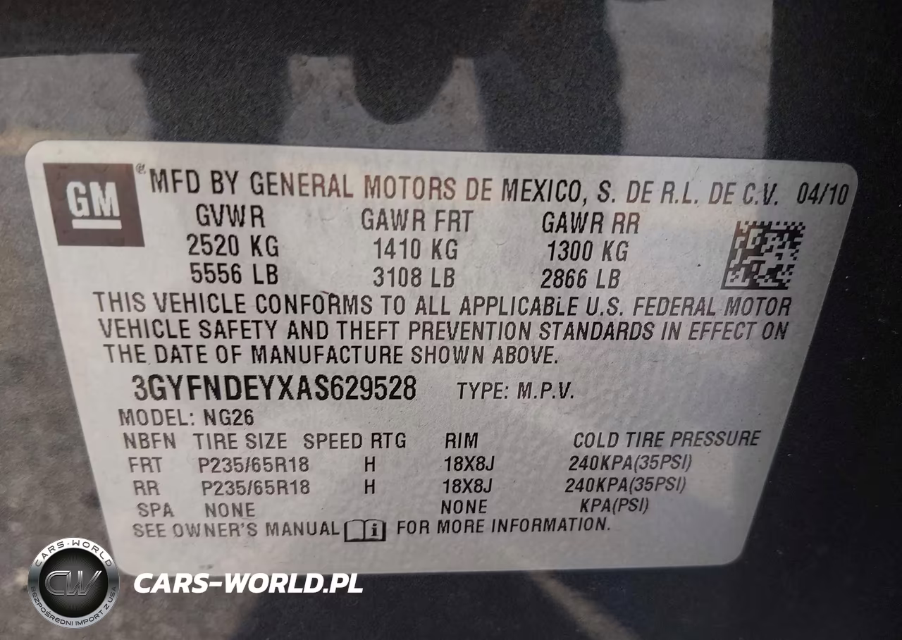 2010 Cadillac Srx Luxury Collection VIN:3GYFNDEYXAS629528 - 9
