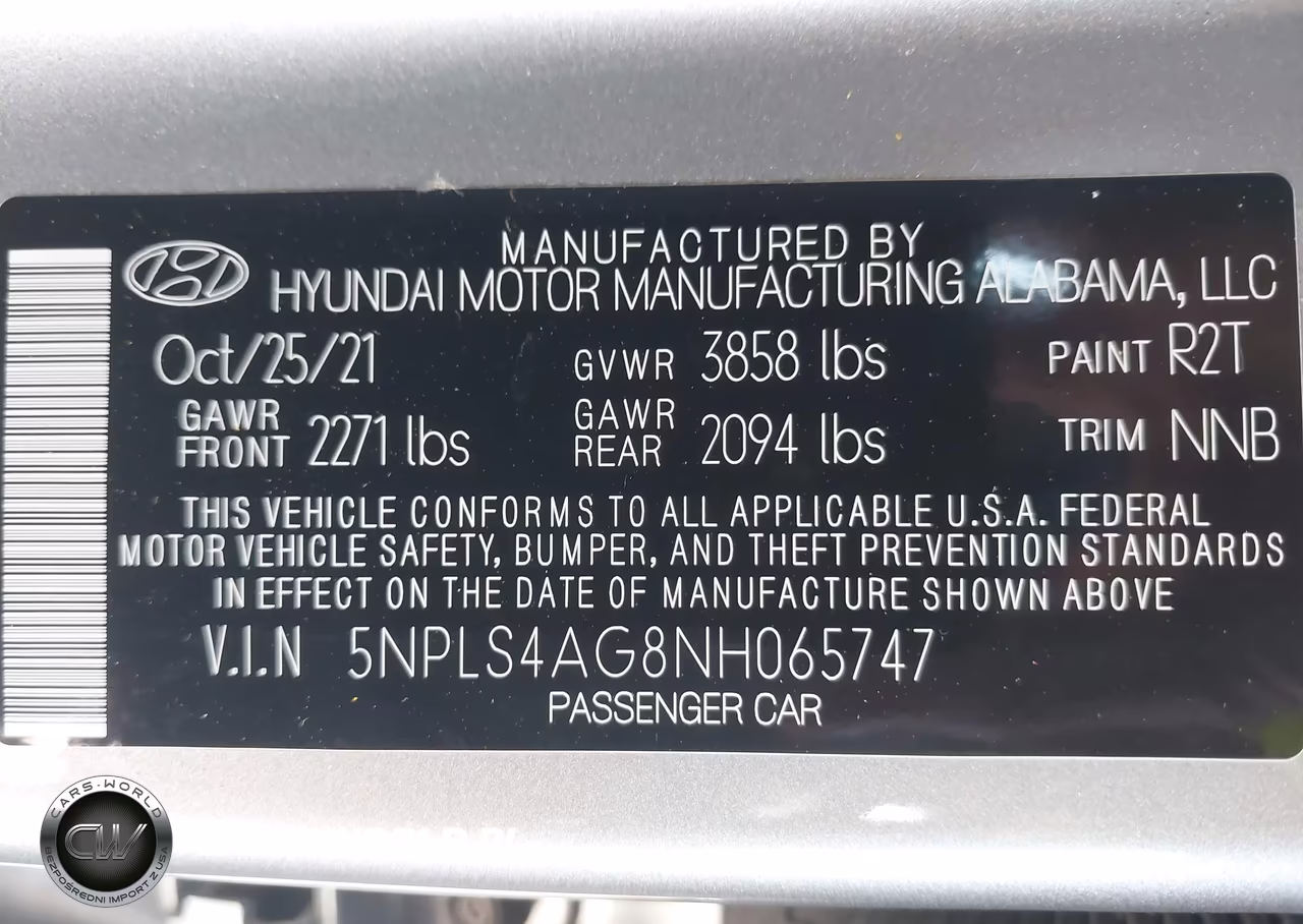 2022 Hyundai Elantra Sel VIN:5NPLS4AG8NH065747 - 9