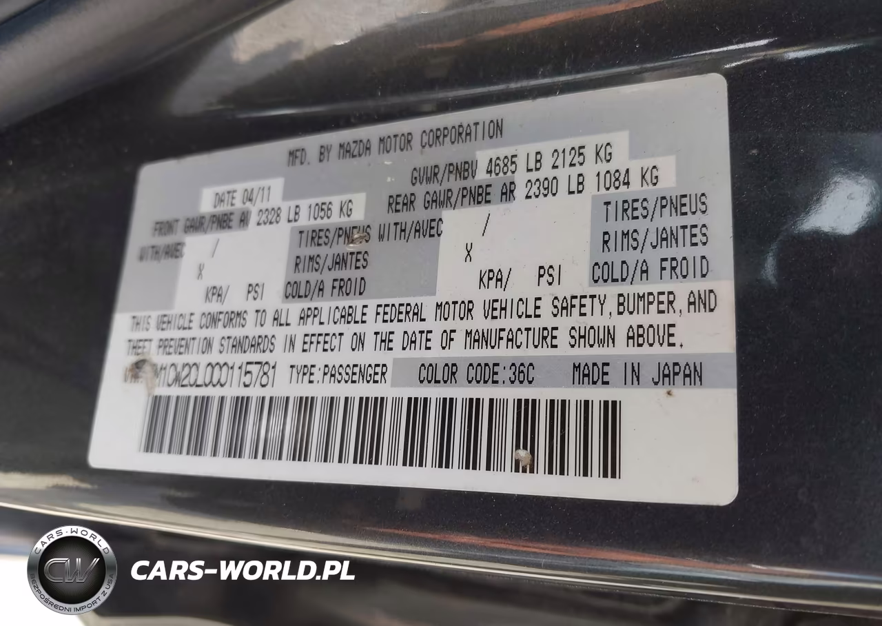 2012 Mazda Mazda5 Touring VIN:JM1CW2CL0C0115781 - 8