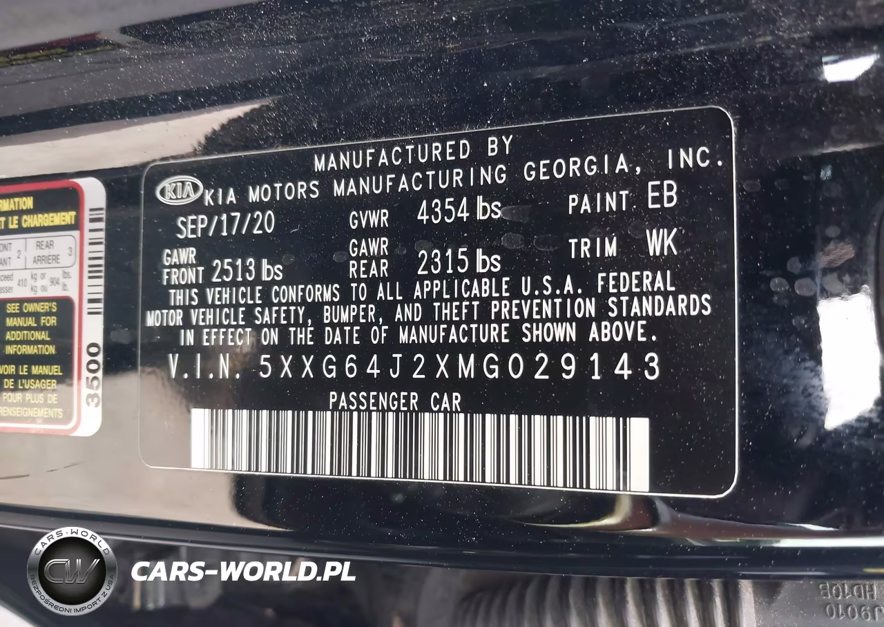 2021 Kia K5 Gt-Line VIN:5XXG64J2XMG029143 - 9