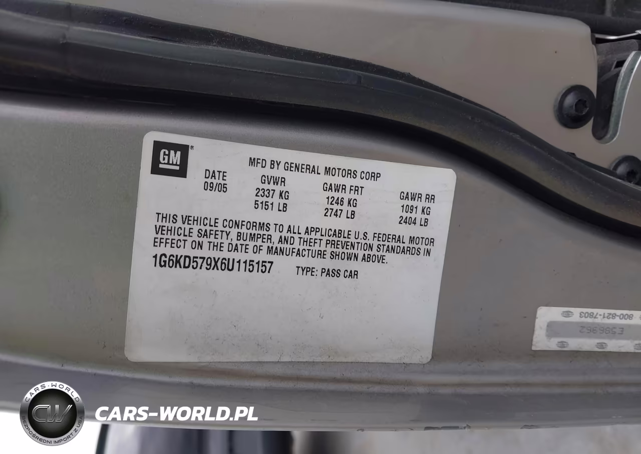 2006 Cadillac Dts Performance VIN:1G6KD579X6U115157 - 9
