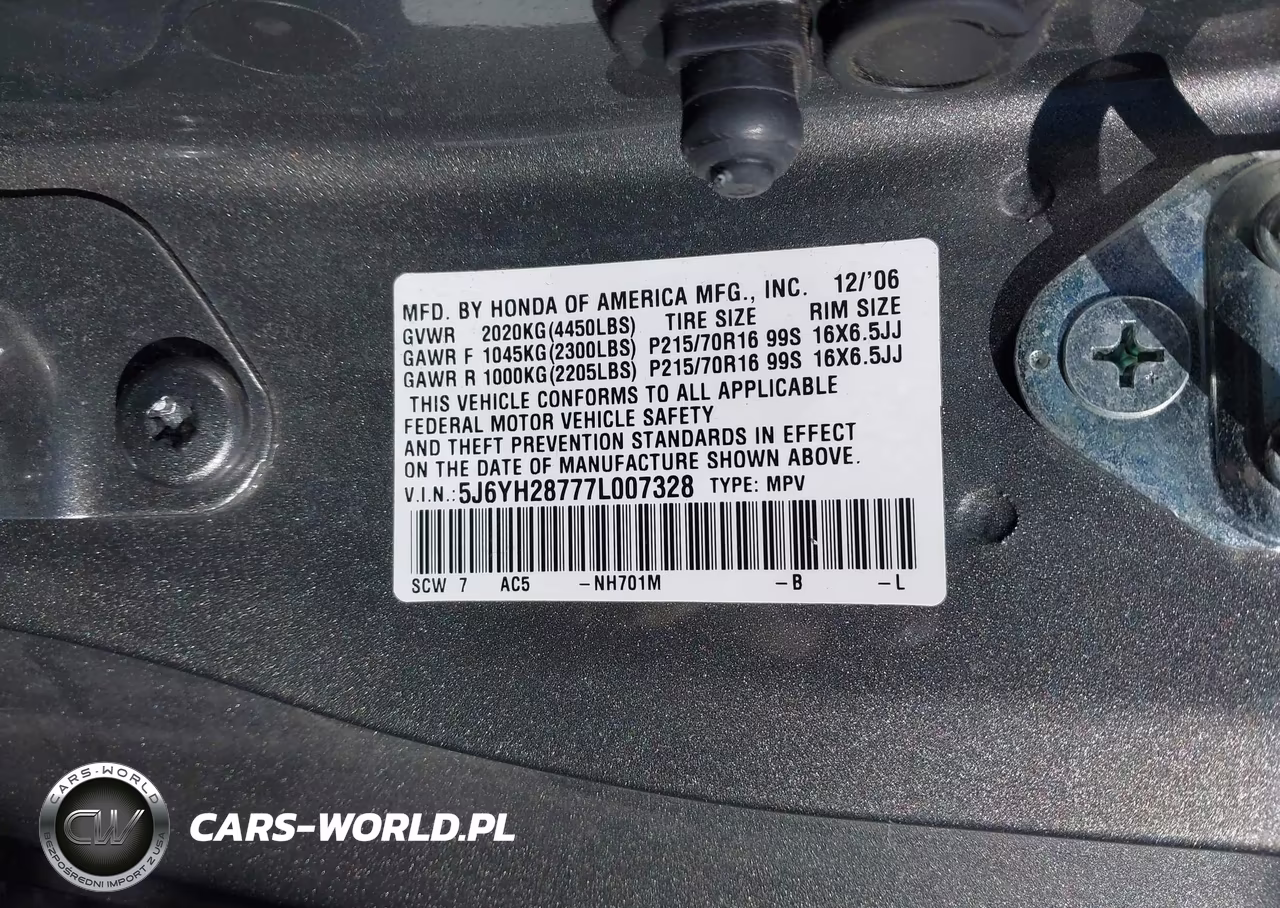 2007 Honda Element Ex VIN:5J6YH28777L007328 - 9