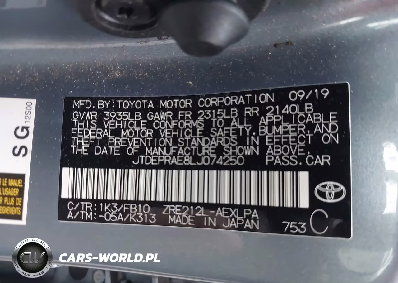 2020 Toyota Corolla Le VIN:JTDEPRAE8LJ074250 - 9