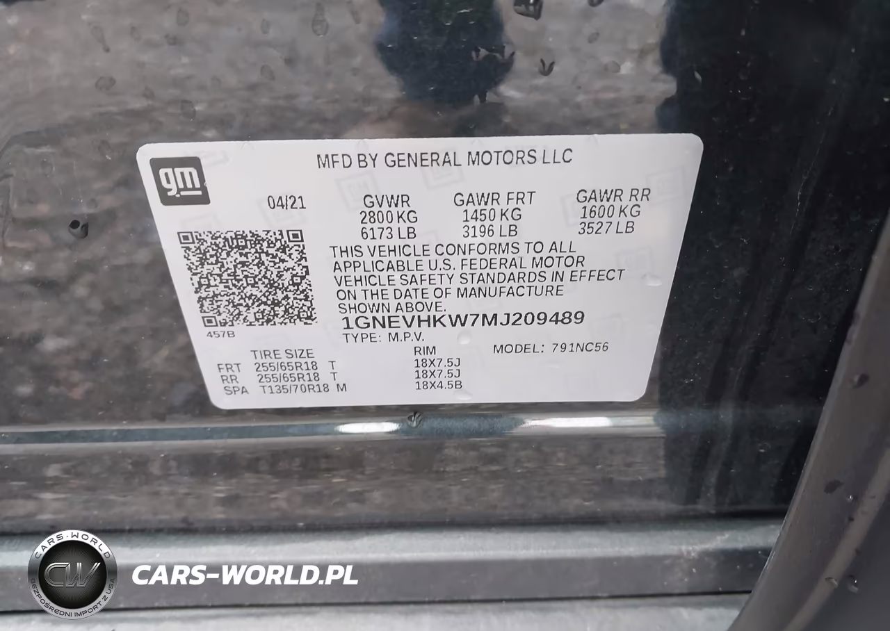2021 Chevrolet Traverse Lt Leather VIN:1GNEVHKW7MJ209489 - 9