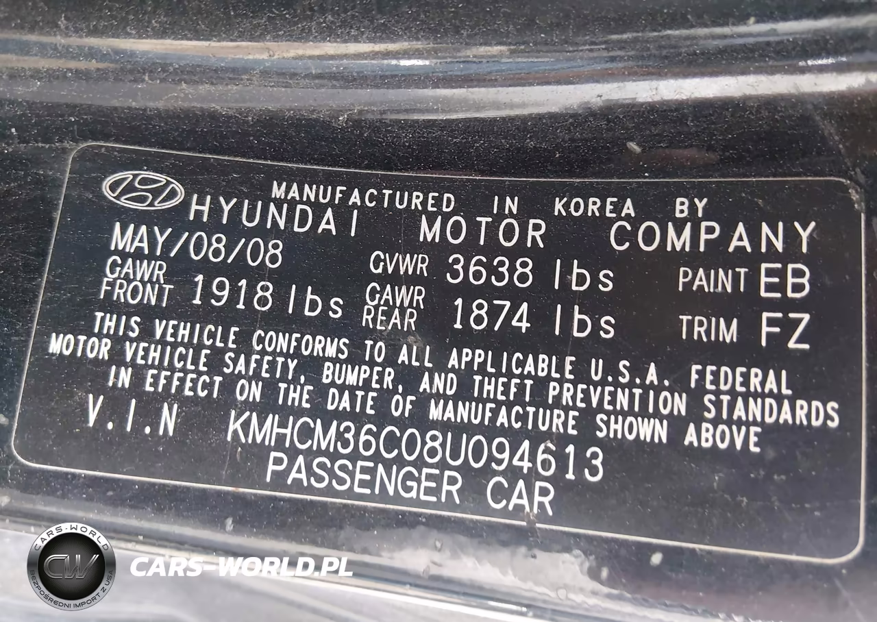2008 Hyundai Accent Gs VIN:KMHCM36C08U094613 - 9