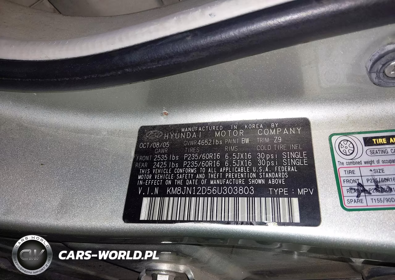 2006 Hyundai Tucson Gls-Limited VIN:KM8JN12D56U303803 - 9