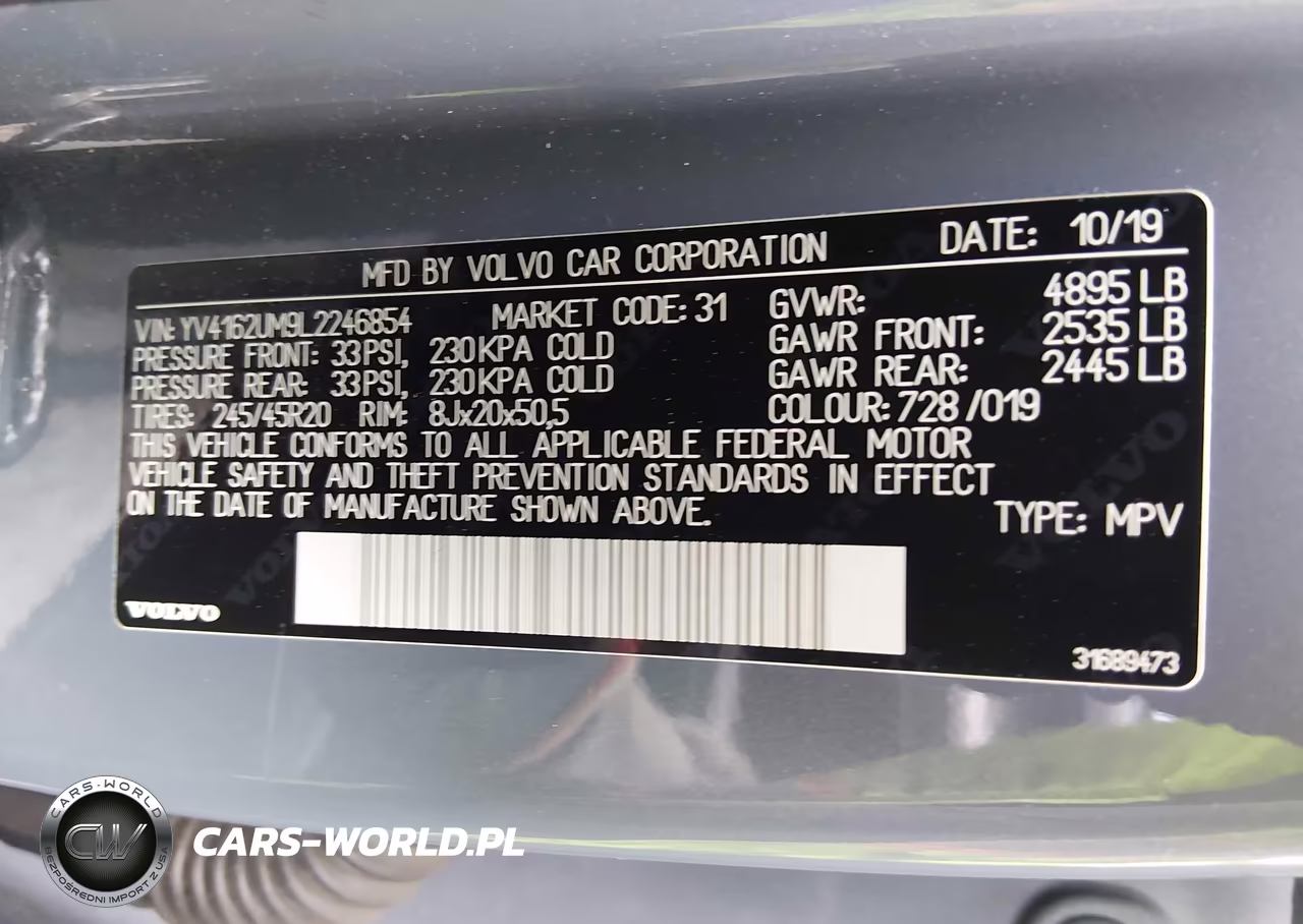 2020 Volvo Xc40 T5 R-Design VIN:YV4162UM9L2246854 - 9