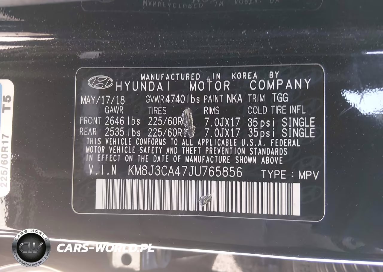 2018 Hyundai Tucson Sel VIN:KM8J3CA47JU765856 - 9