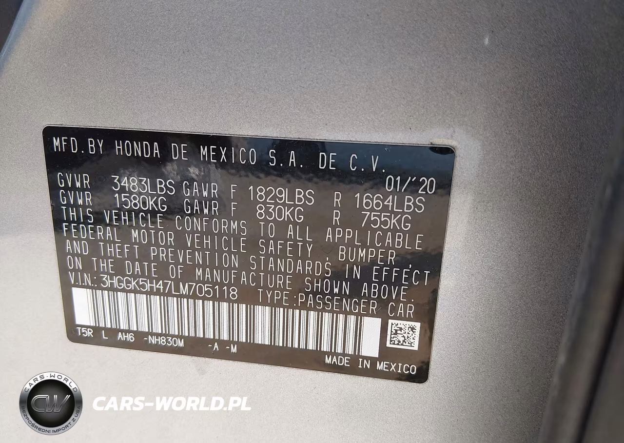 2020 Honda Fit Lx VIN:3HGGK5H47LM705118 - 9