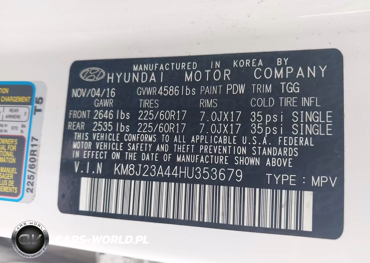 2017 Hyundai Tucson Se VIN:KM8J23A44HU353679 - 9