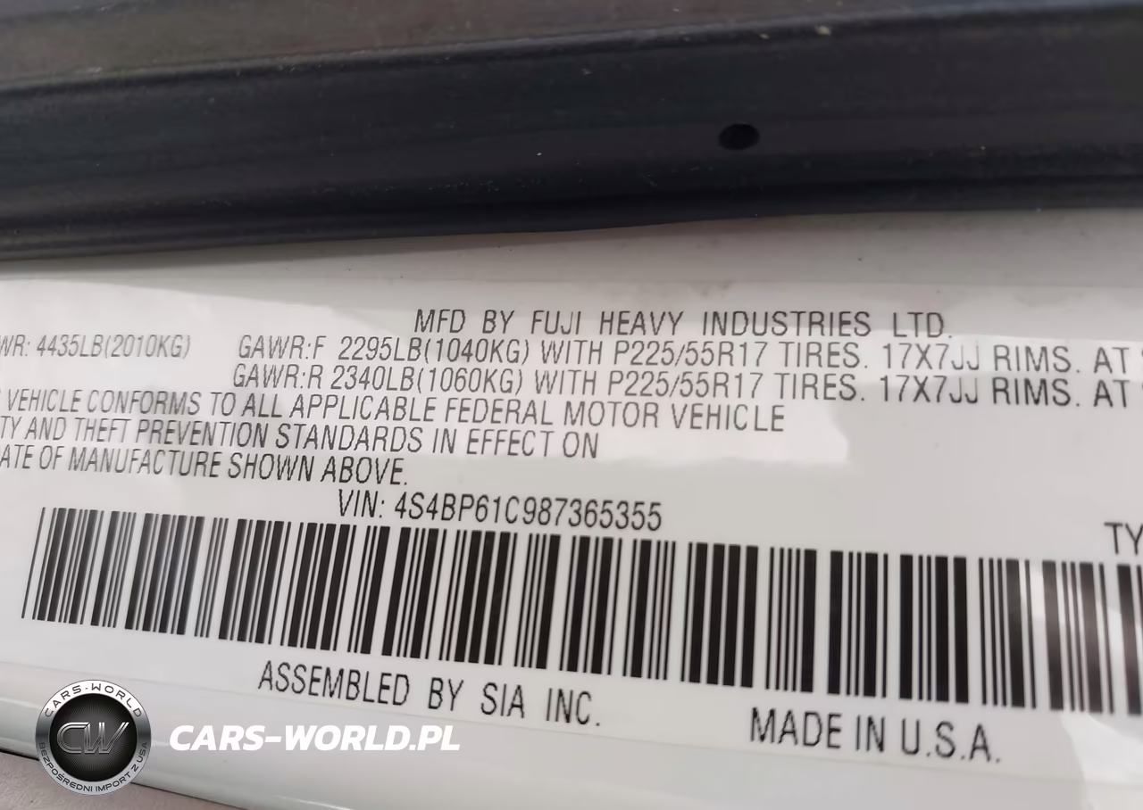2008 Subaru Outback 2.5I-2.5I L.l. Bean Edition VIN:4S4BP61C987365355 - 9