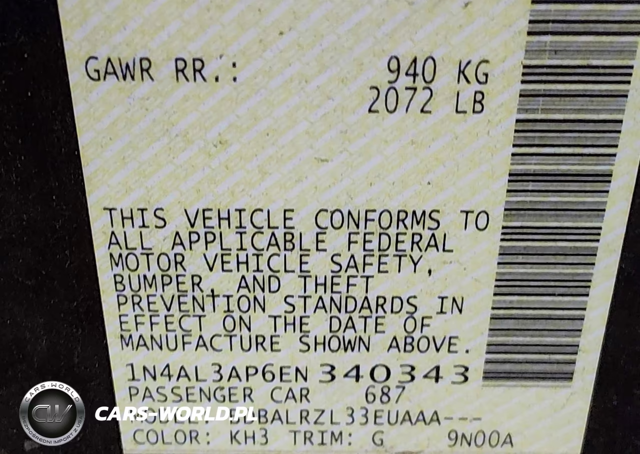 2014 Nissan Altima 2.5-2.5 S-2.5 Sl-2.5 Sv VIN:1N4AL3AP6EN340343 - 9