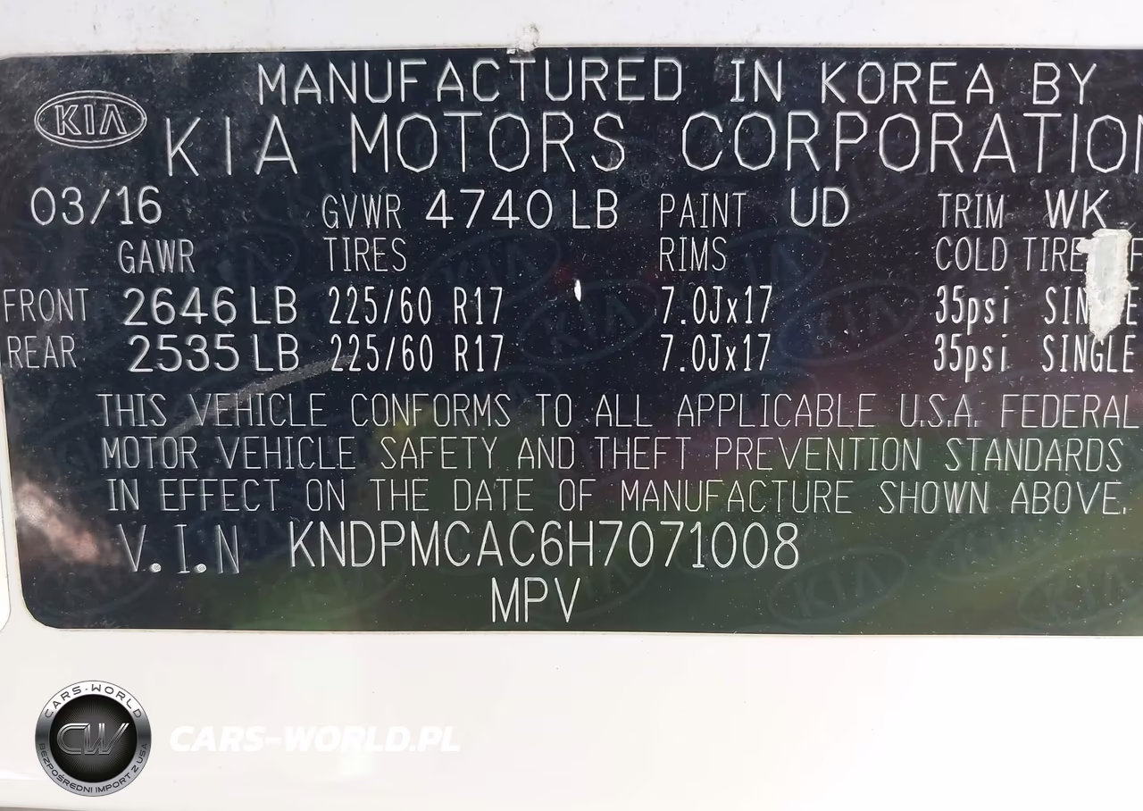 2017 Kia Sportage Lx VIN:KNDPMCAC6H7071008 - 9