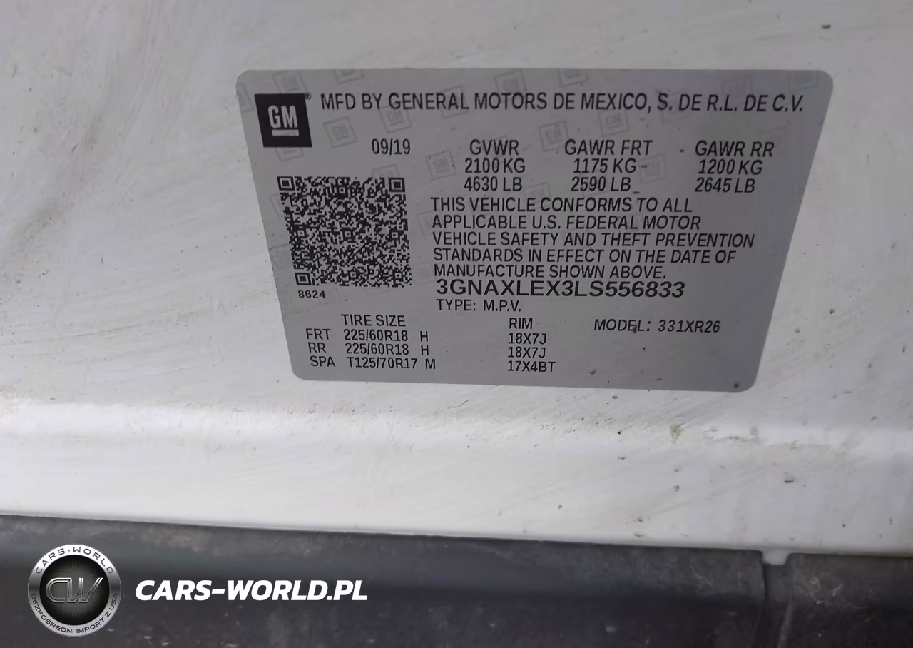 2020 Chevrolet Equinox Fwd Lt 2.0L Turbo VIN:3GNAXLEX3LS556833 - 9